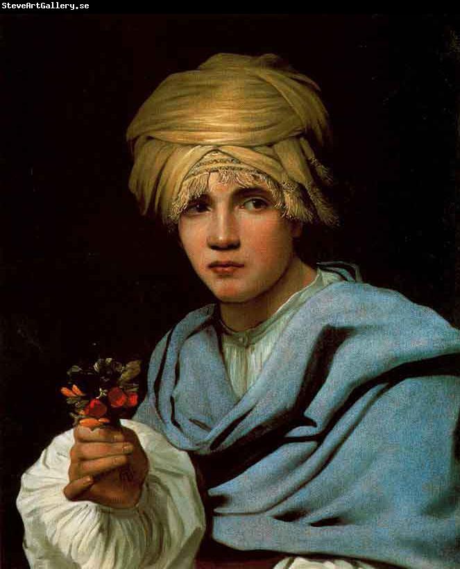 Michael Sweerts Muchacho con turbante y un ramillete de flores